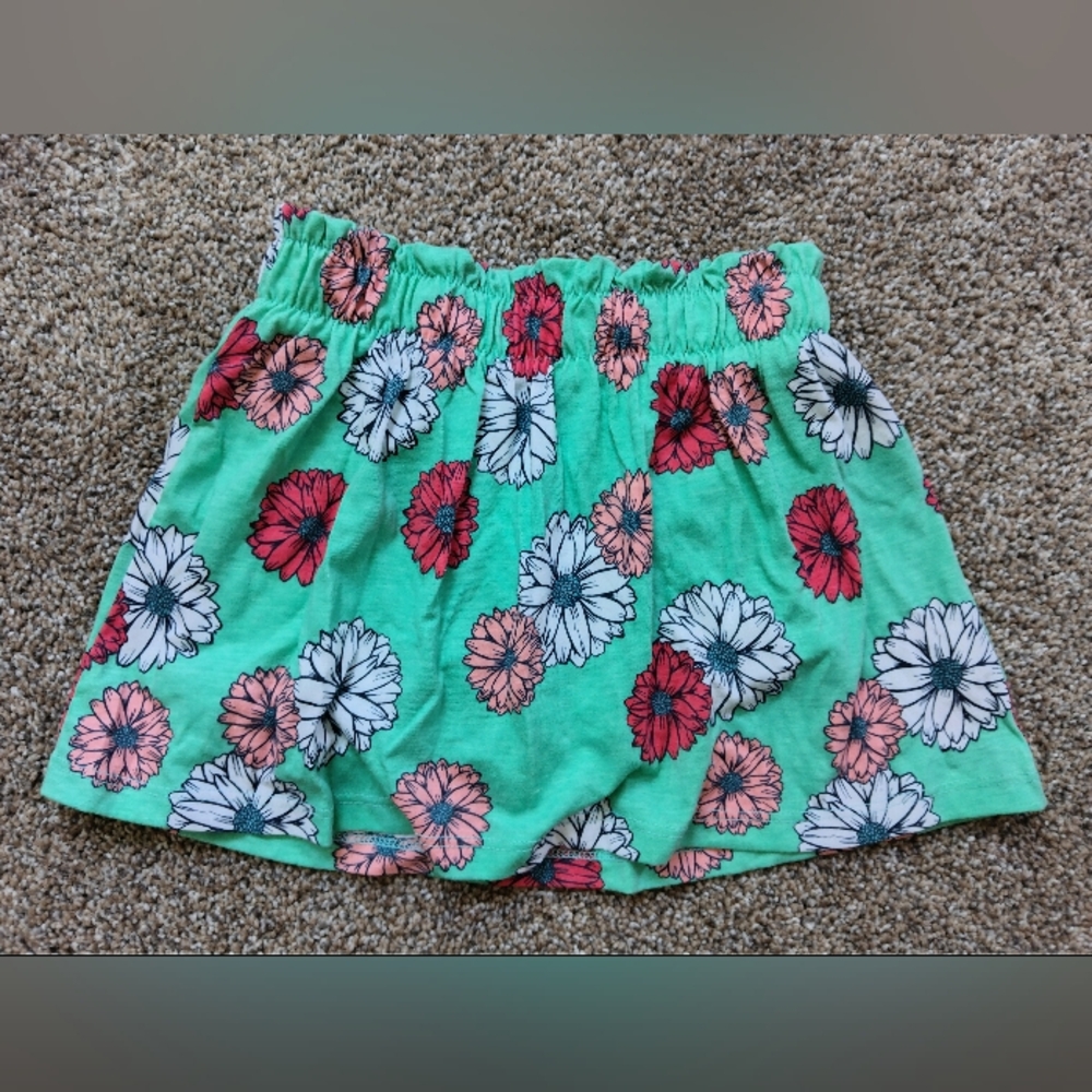 Falls Creek Kids Teal Skirt with Floral Accents